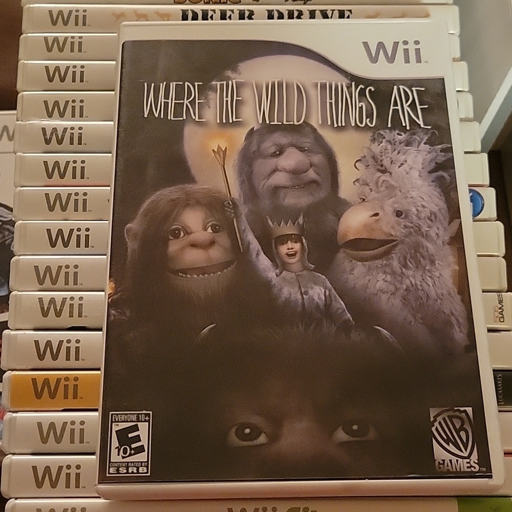 Where the Wild Things Are - Wii Game No Visible Stratches Original Case & Papers